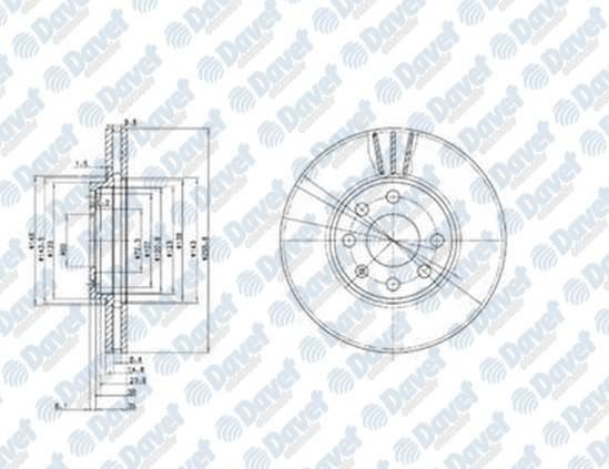 DELPHI BG3404T Fren Diski On (6d 256mm) Astra F 94-02 Astra G 00-09